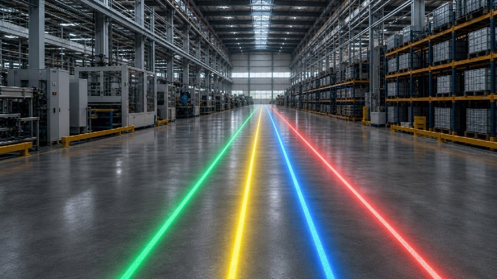 Industrial Line Projector Color Guide: How Factory Line Marking Lights Improve Workplace Safety Industrial Line Projector Color Guide
